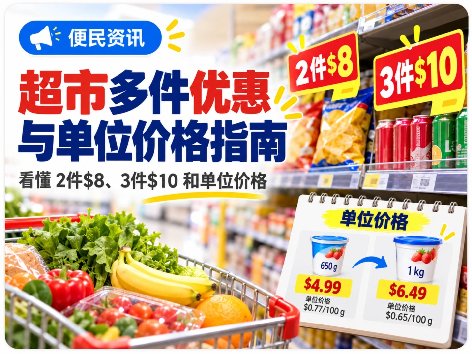 超市多件优惠与单位价格比较指南